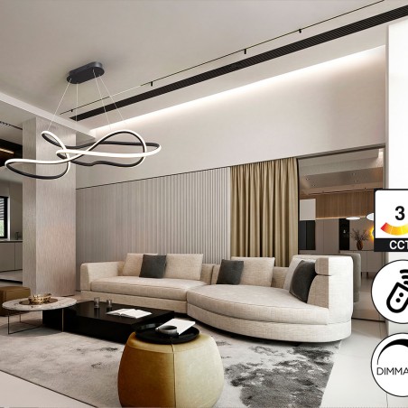 EVANIA- GRANDE LAMPE - NOIR MAT