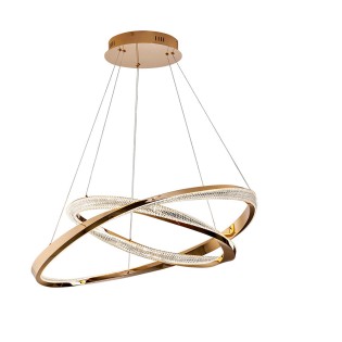 ORBITAS- LAMPE 2 ANNEAUX OR