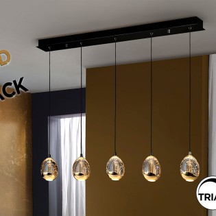 ROCIO- LAMPE 5L NOIR-OR