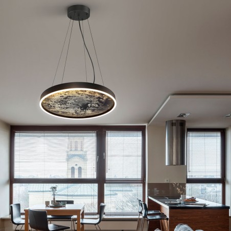 STONE- LAMPE LED CCT -NOIR 60D