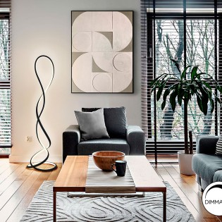 EVANIA- LAMPADAIRE - NOIR MAT