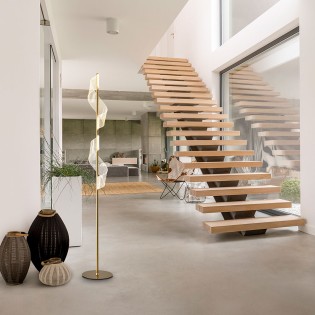 Lampe sur pied LED Bougies...