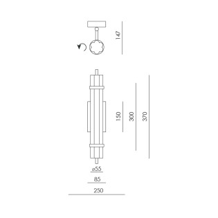 Applique murale LED Tasta (14W)