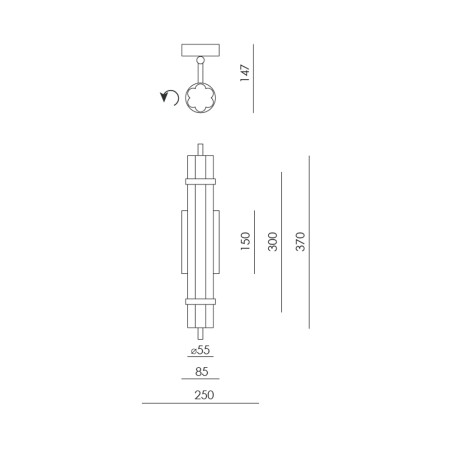 Applique murale LED Tasta (14W)