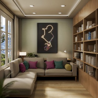 Tableau avec lumière LED...