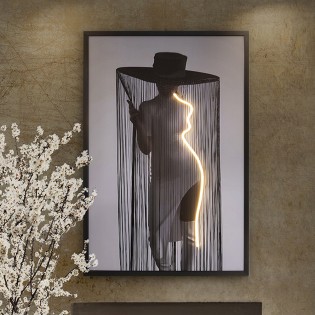 Tableau avec lumière LED Diva (120x80cm.)