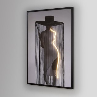 Tableau avec lumière LED Diva (120x80cm.)