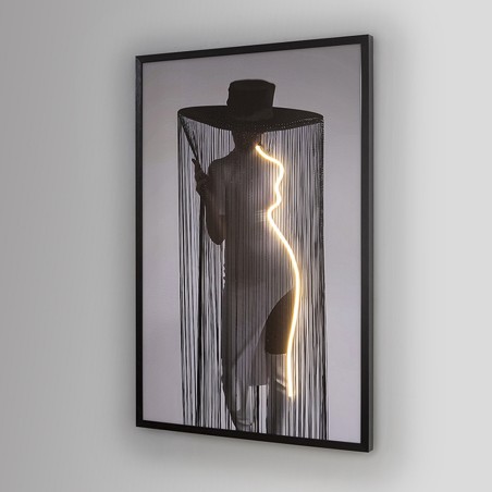 Tableau avec lumière LED Diva (120x80cm.)