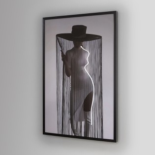 Tableau avec lumière LED Diva (120x80cm.)