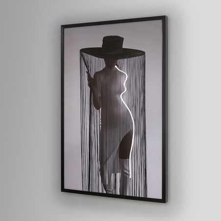 Tableau avec lumière LED Diva (120x80cm.)