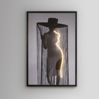 Tableau avec lumière LED Diva (120x80cm.)