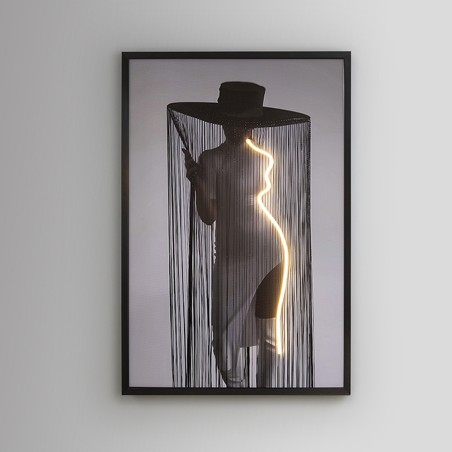 Tableau avec lumière LED Diva (120x80cm.)