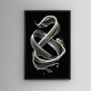 Tableau avec lumière LED Cinetic (120x80cm.)