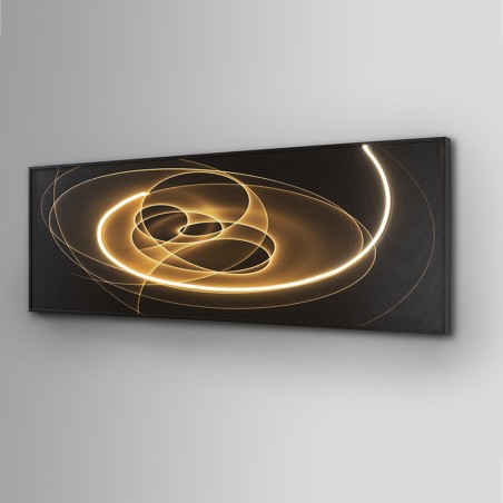 Tableau avec lumière LED Trazados (50x150cm.)