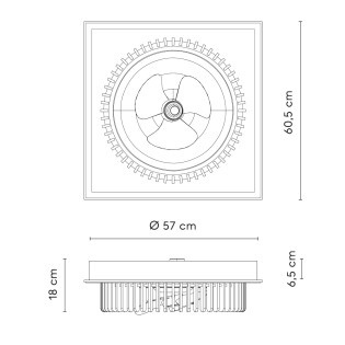 Abat-jour acoustique pour ventilateur Cubis