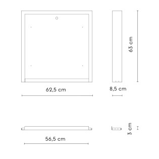 Cadre de surface pour ventilateur Cubis