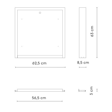 Cadre de surface pour ventilateur Cubis