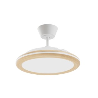 Ventilateur LED pales rétractables Bombay Estilo S CCT Dim (26+9W)