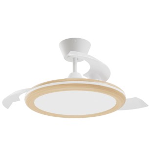 Ventilateur LED pales rétractables Bombay Estilo S CCT Dim (26+9W)