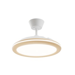 Ventilateur LED pales rétractables Bombay Estilo S CCT Dim (26+9W)