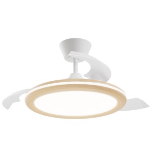 Ventilateur LED pales rétractables Bombay Estilo S CCT Dim (26+9W)