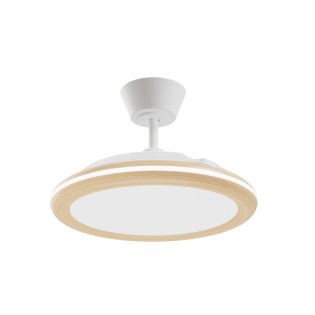 Ventilateur LED pales rétractables Bombay Estilo S CCT Dim (26+9W)