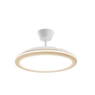Ventilateur LED pales rétractables Bombay Estilo M CCT Dim (32+12W)