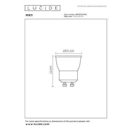 Ampoule LED GU10 Dim (4W)