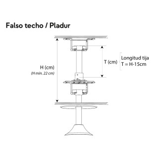 Accessoire pour faux plafond + tigue Sulion