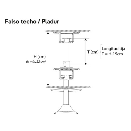 Accessoire pour faux plafond + tigue Sulion