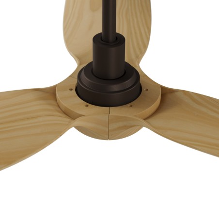 Ventilateur de plafond LED Ivy Neo Marron rouille L CCT Dim (7W)