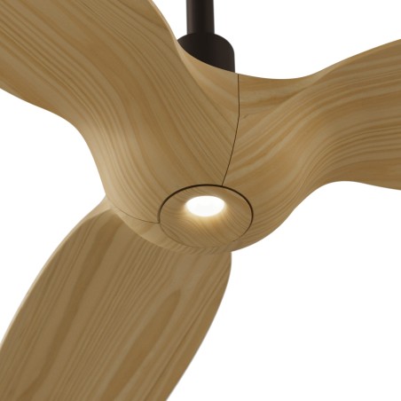 Ventilateur de plafond LED Ivy Neo Marron rouille L CCT Dim (7W)