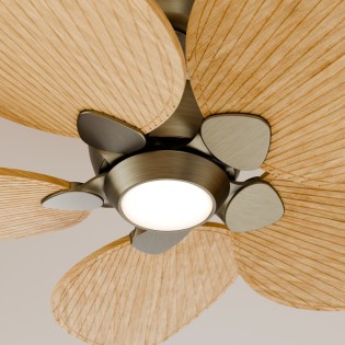 Ventilateur de plafond LED Alma S 5 pales CCT Dim (6,5W)