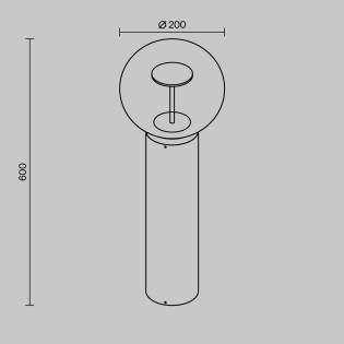 Balise d'extérieur LED Velora (8W)