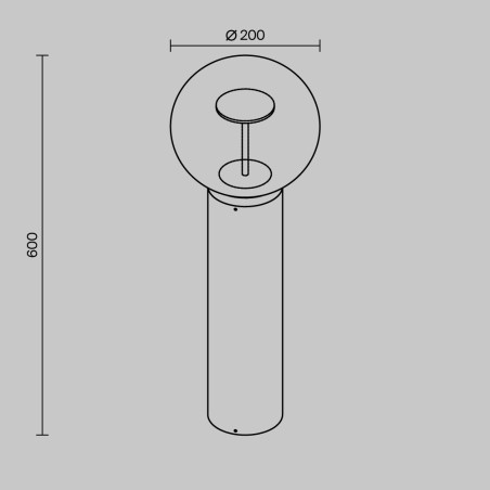 Balise d'extérieur LED Velora (8W)
