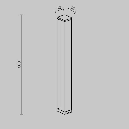 Balise d'extérieur LED Floeva (18W)
