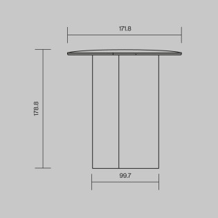 Lampe de table rechargeable LED ASYM (2W)