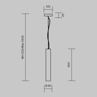Suspension LED Basic Texture (5W)