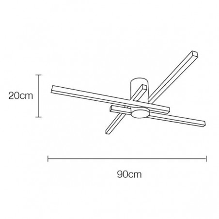 Plafonnier LED Fidelia 2 (48W)