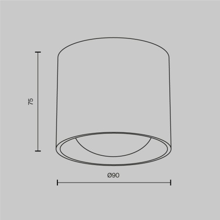 Spot LED Lens pour salle de bains (15W)