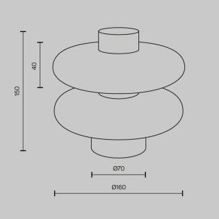 Lampe de table LED Nuvem (8W)
