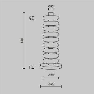 Lampadaire LED Nuvem (19W)