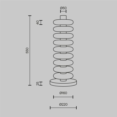 Lampadaire LED Nuvem (19W)