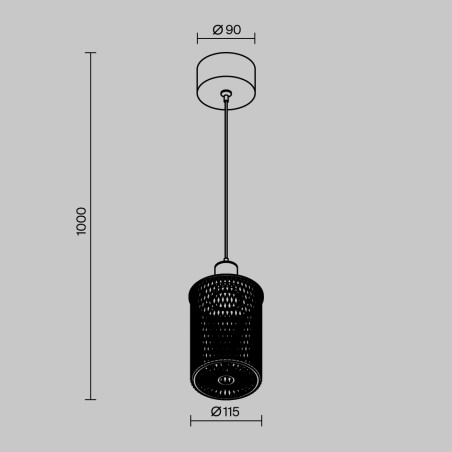 Suspension d'extérieur LED Latticea (6W)