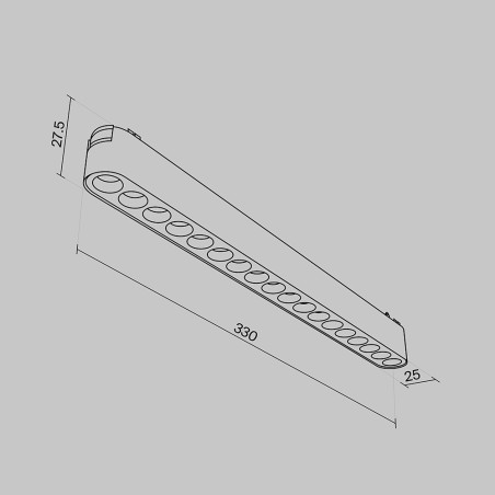 Spot à LED pour rail magnétique Basis Points Radity (16W)