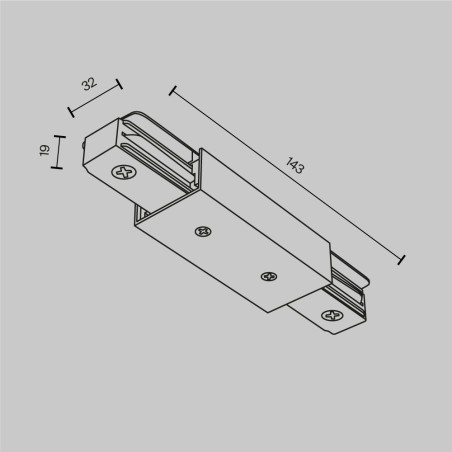 Connecteur de voie pour la rail monophase Unity