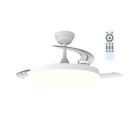 Ventilateur LED avec pales pliantes Verno Eco CCT Dim (48W)