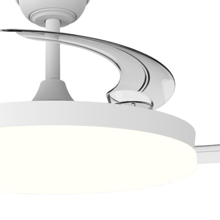 Ventilateur LED avec pales pliantes Verno Eco CCT Dim (48W)