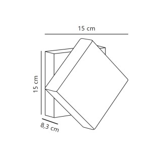 Lampe murale exterieur pivotante á LED Turn (13W)