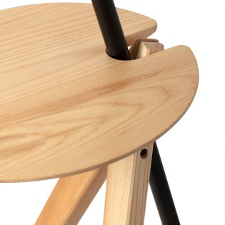 Lampadaire sur trépied Treewood Tray